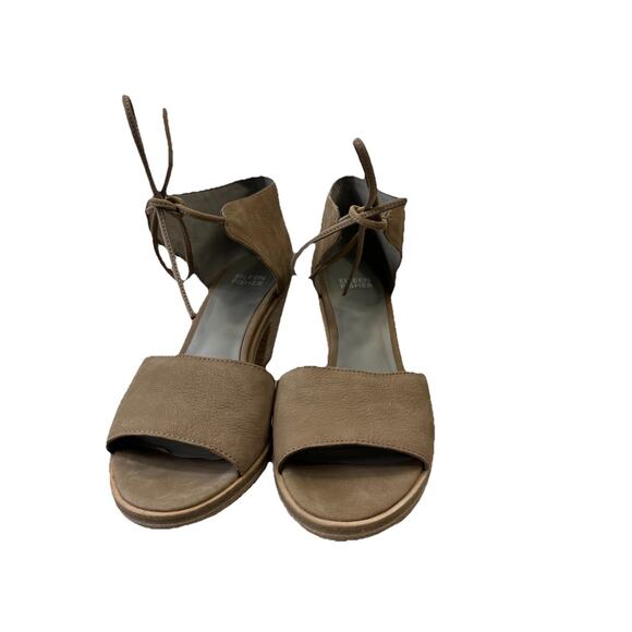 Eileen Fisher Block Heel Ankle Strap Heels Size 5.5